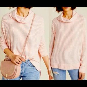 Anthro Maeve Cowl Neck Lightweight Sweater